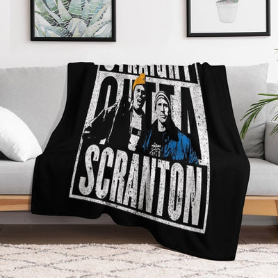 Straight Outta Scranton - Lazy Scranton Lightweight Throw Blanket