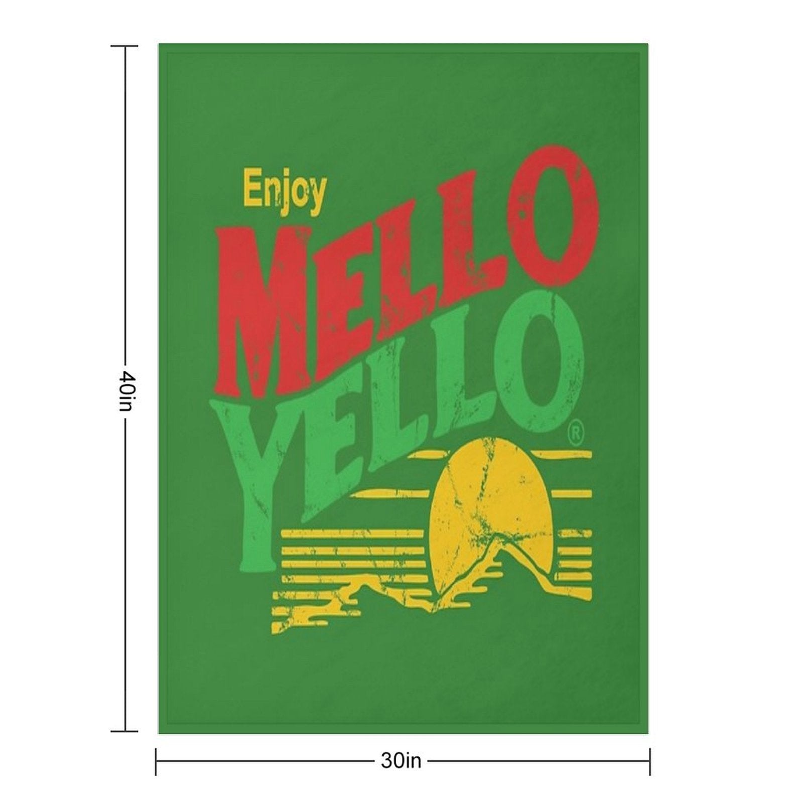 Enjoy Mello Yello (vintage) Durable Throw Blanket