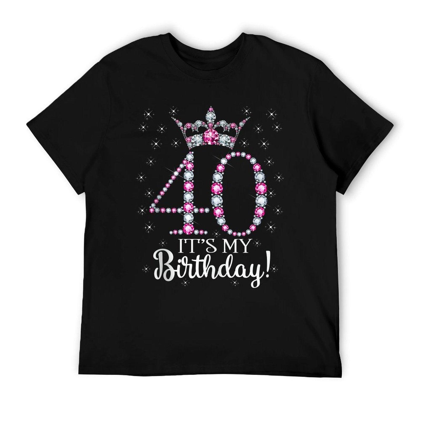 40 It's My Birthday 1982 40Th Birthday Gift For Womens Comfortable T-Shirt