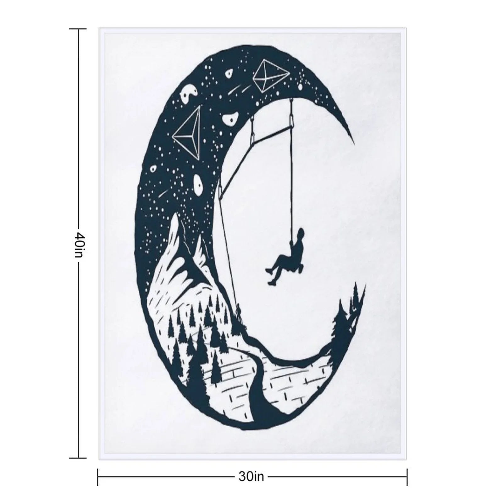Climber's Sky  Climbing Throw Blanket
