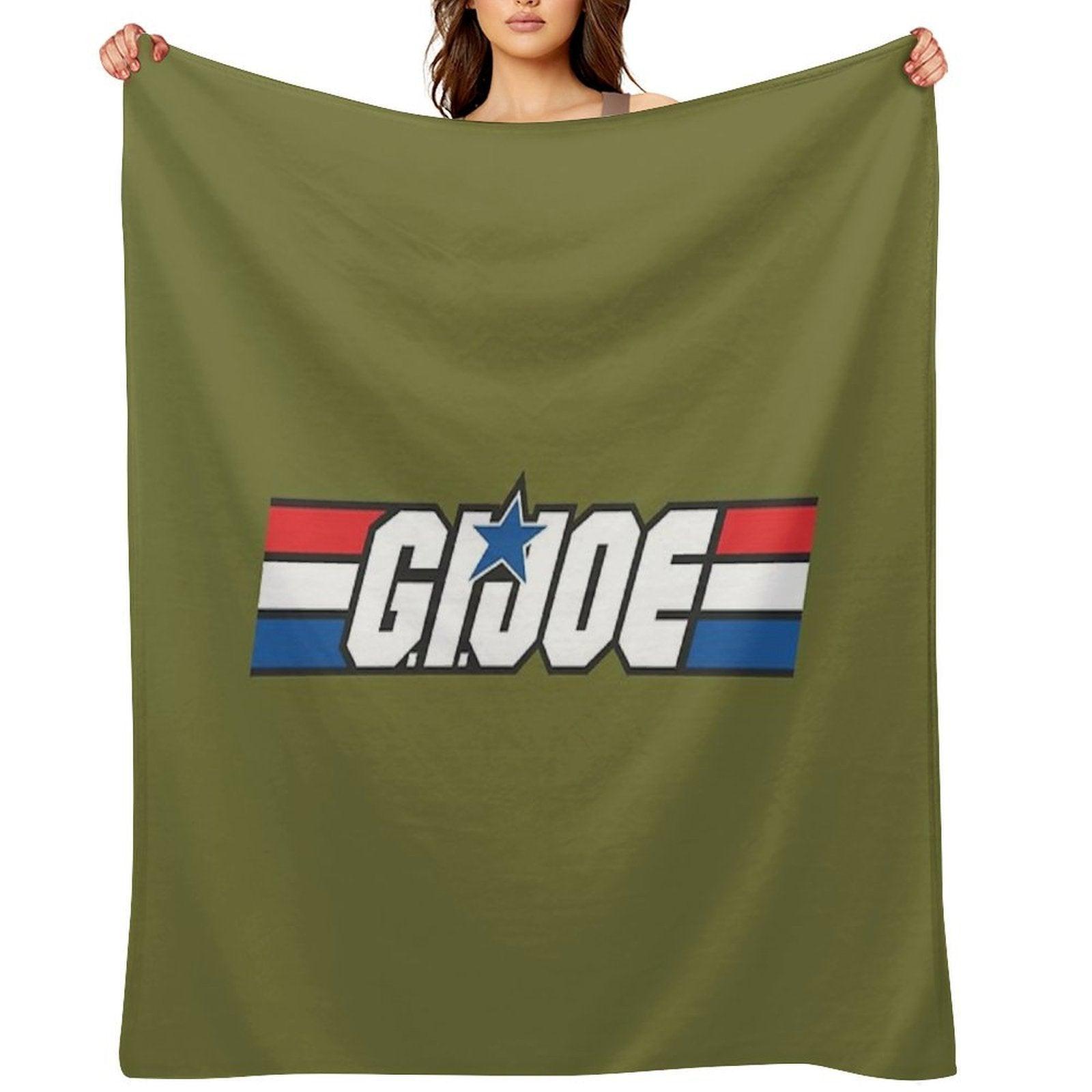Gi Joe Logo Artwork Throw Blanket
