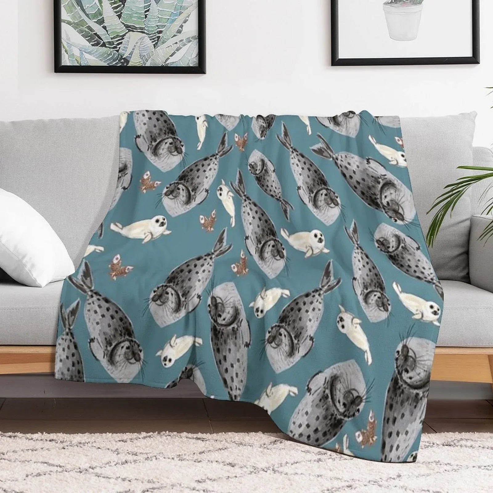 Common Seal Throw Blanket