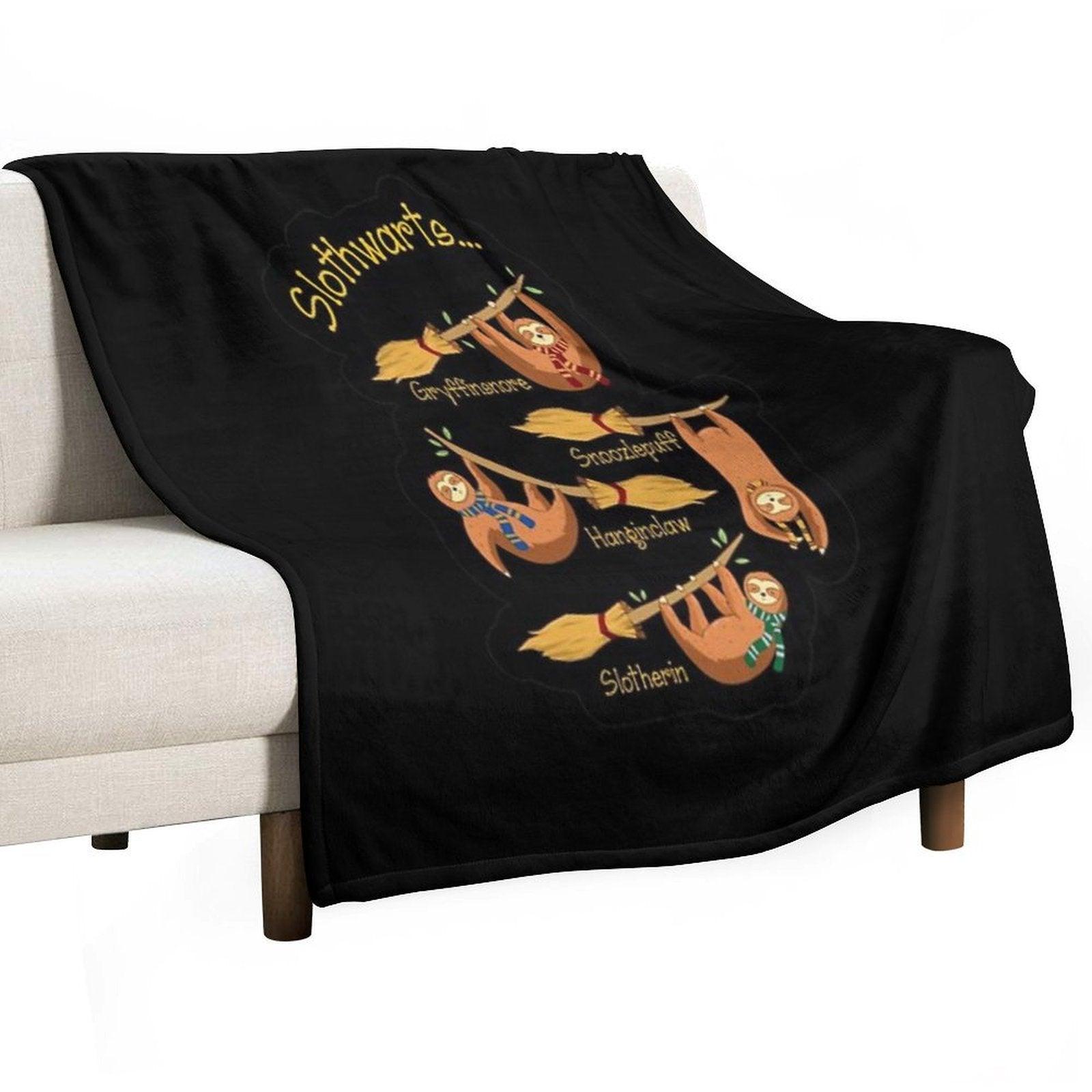 Magic Sloths Throw Blanket