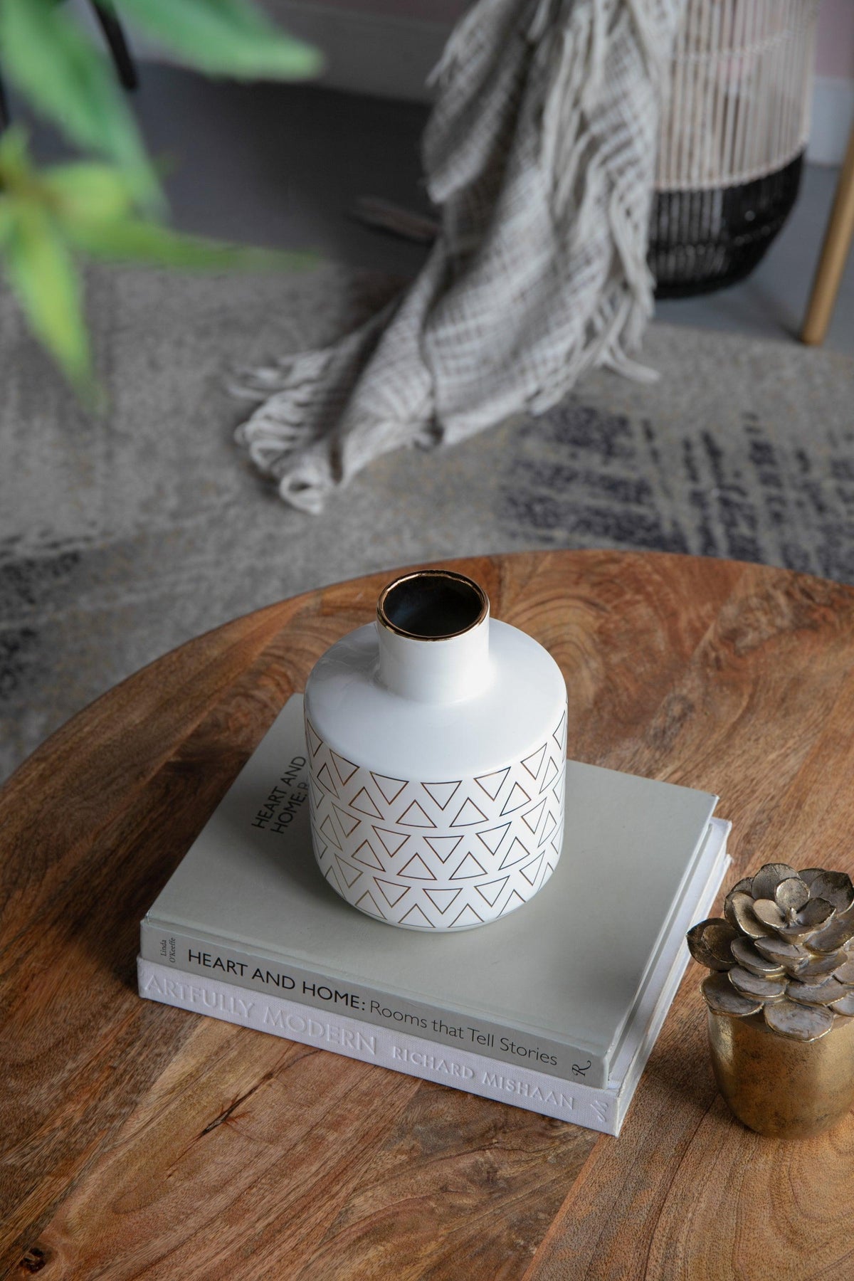 Modern Geometric Decorative Accent Vase