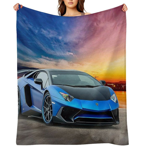 Lambo Aventador Sport Car Comfort Throw Blanket