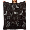 Throne of Glass Pattern Throw Blanket