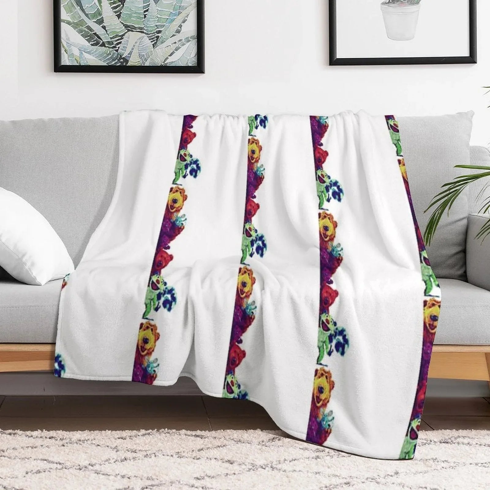 Bear In The Big Blue House - Bear And Friends Throw Blanket