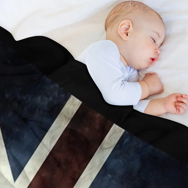 A Grunge Looking Distressed Union Jack Uk Version Throw Blanket