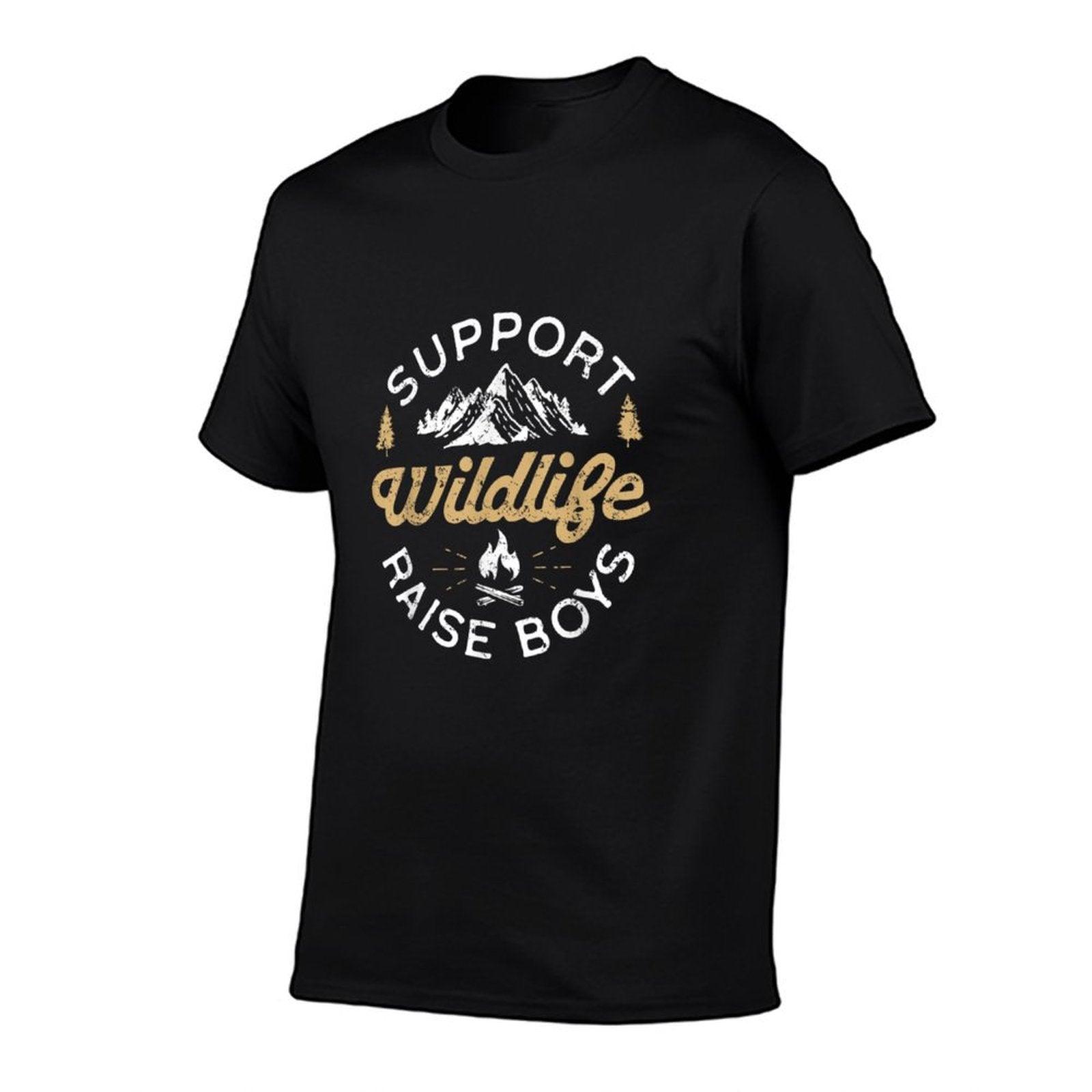 Support Wildlife Raise Boys - Parent Mom & Dad Gift T-Shirt