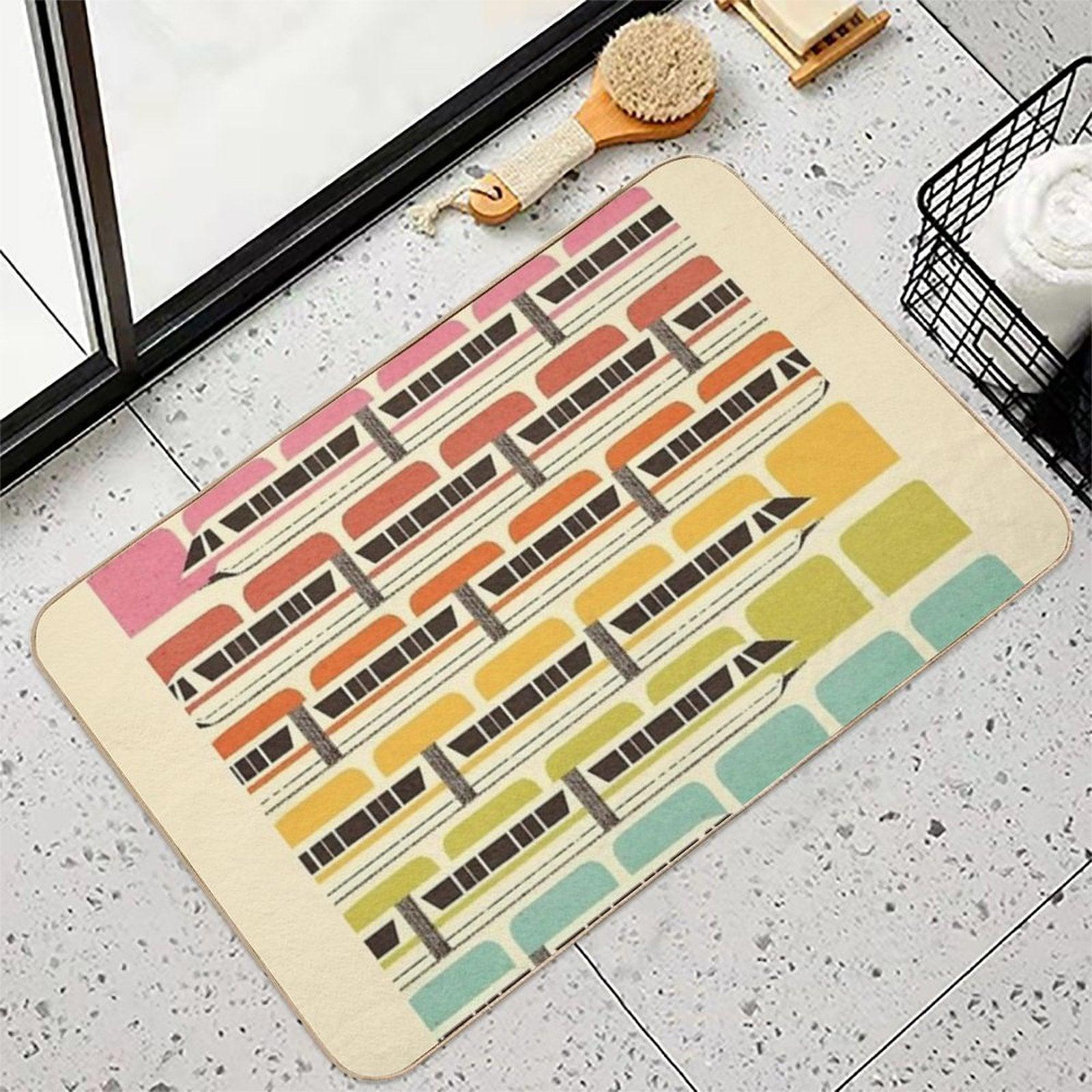 Retro WDW Monorail Bath Mat