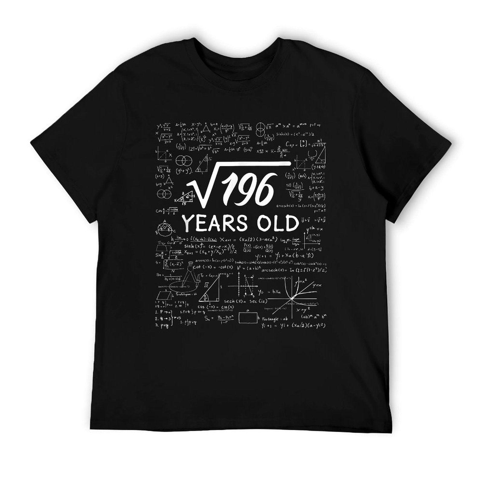14 Birthday Boy Men Son Him Girl Funny Math 14th Birthday T-Shirt