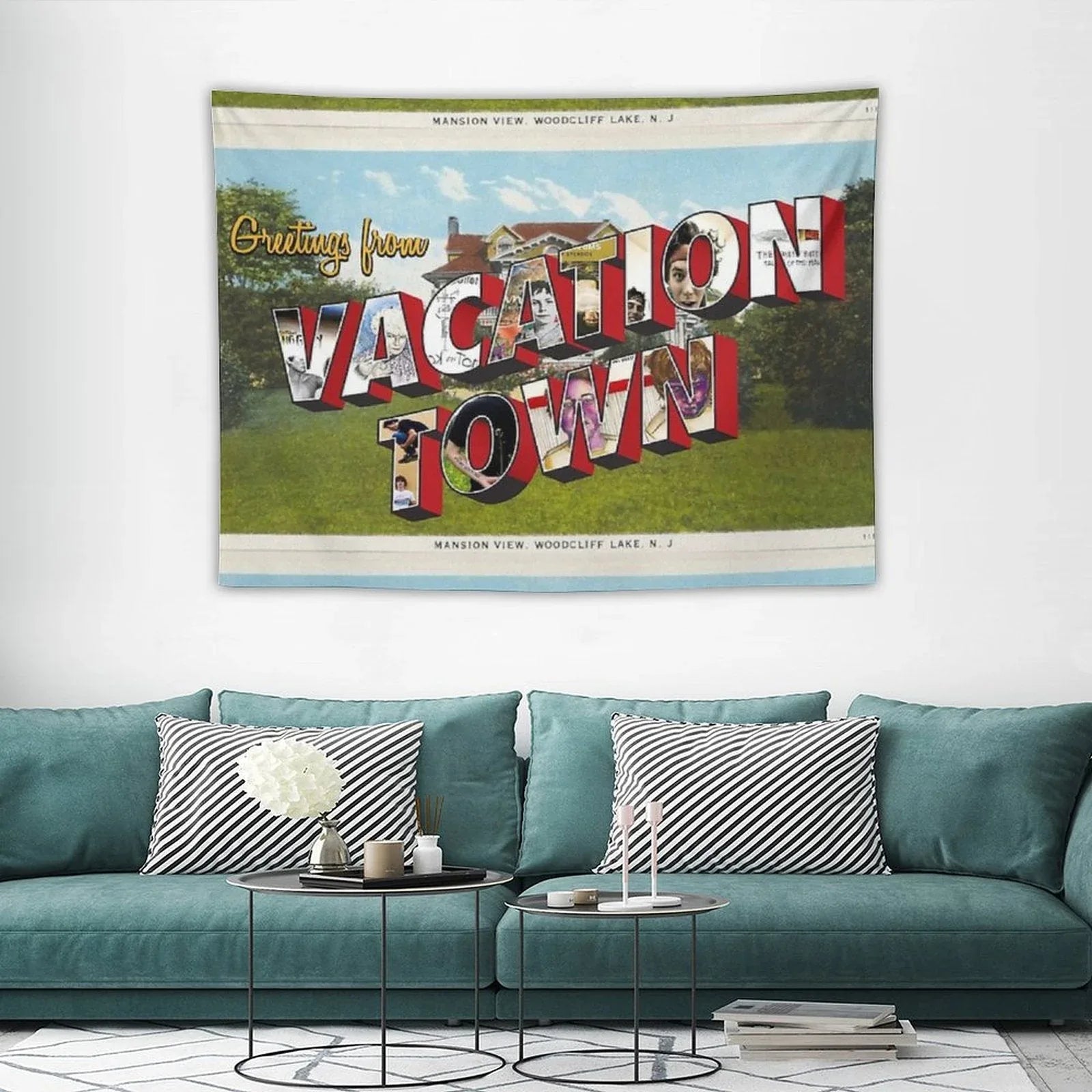 Vacation Town Postcard (TFB) Tapestry