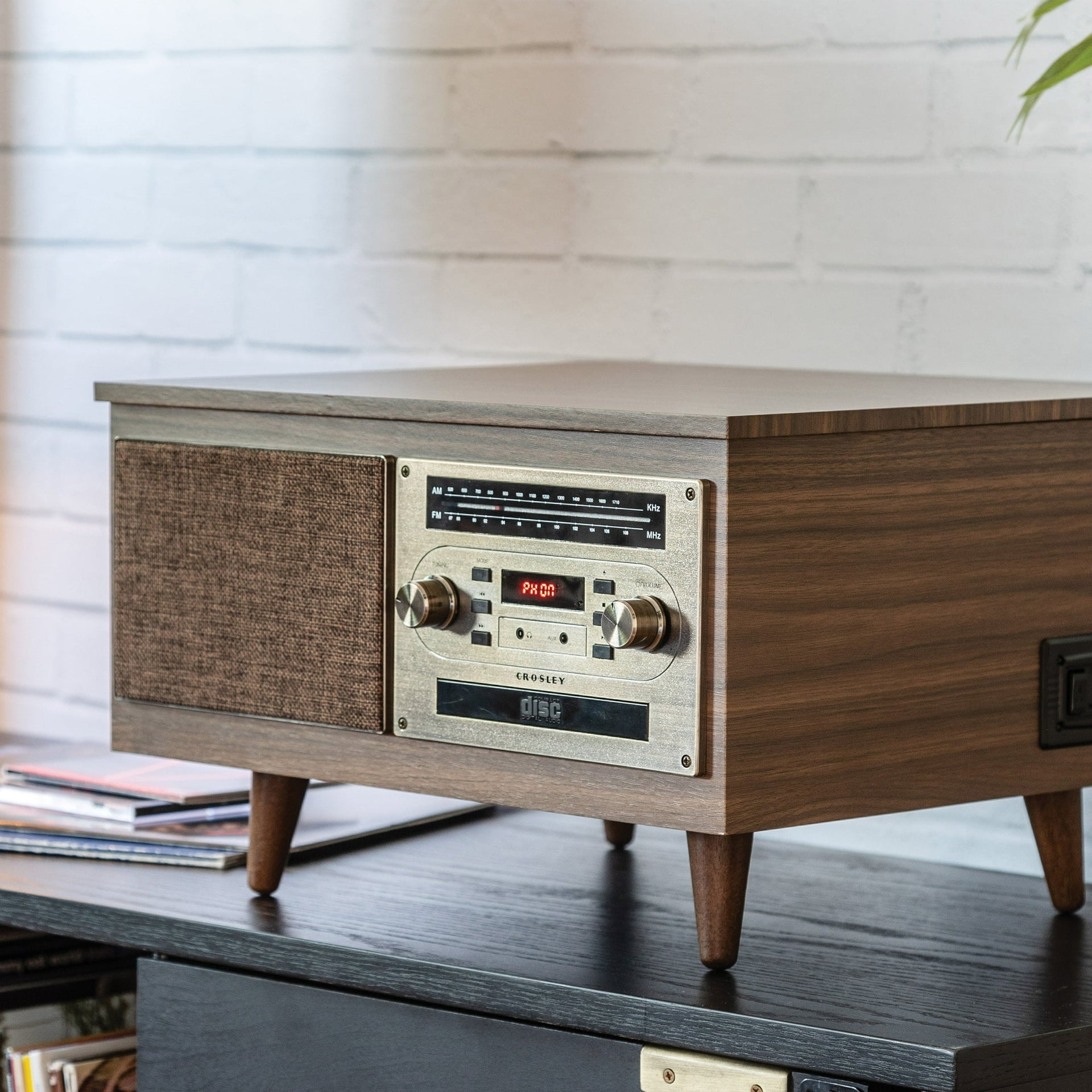 Serenade 8-In-1 Record Player - Walnut