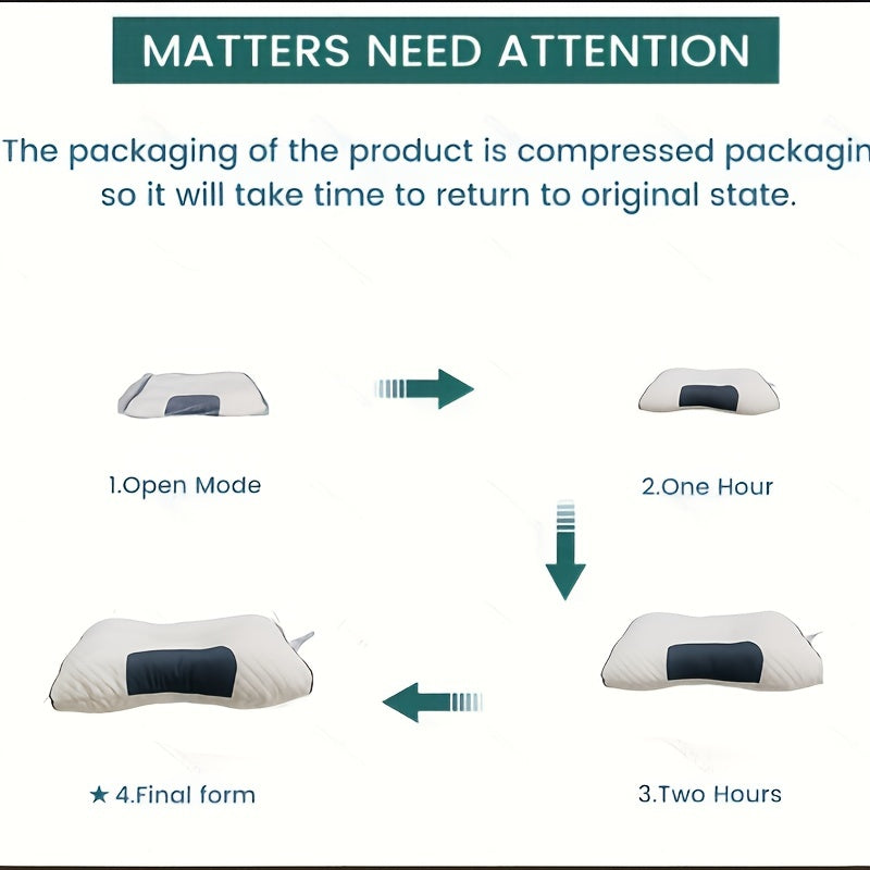 1pc Knitted Pillow SP Neck Protection, Sleep Massage Pillow Core, Household Pillow Moisture Absorption Breathable, Bedding Living Room Bedroom Decoration Pillow DSers Fulfillment