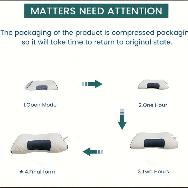 1pc Knitted Pillow SP Neck Protection, Sleep Massage Pillow Core, Household Pillow Moisture Absorption Breathable, Bedding Living Room Bedroom Decoration Pillow DSers Fulfillment