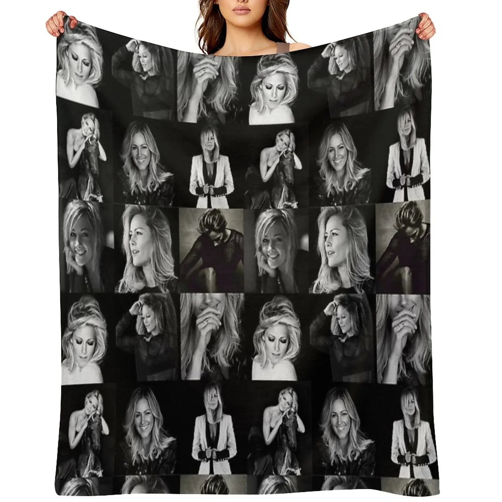 Helene Fischer Collage Throw Blanket