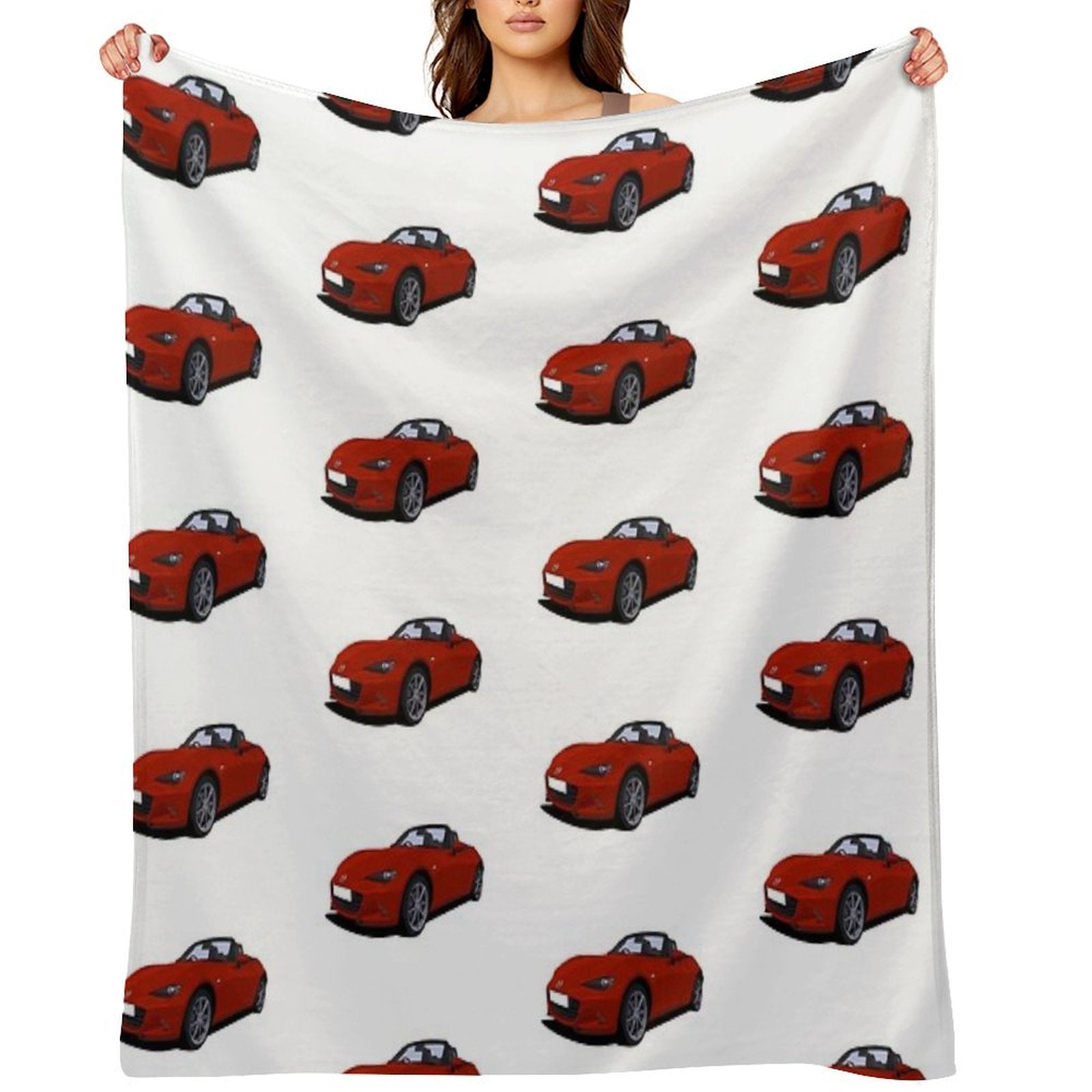 MX5Miata Red Comfort Throw Blanket