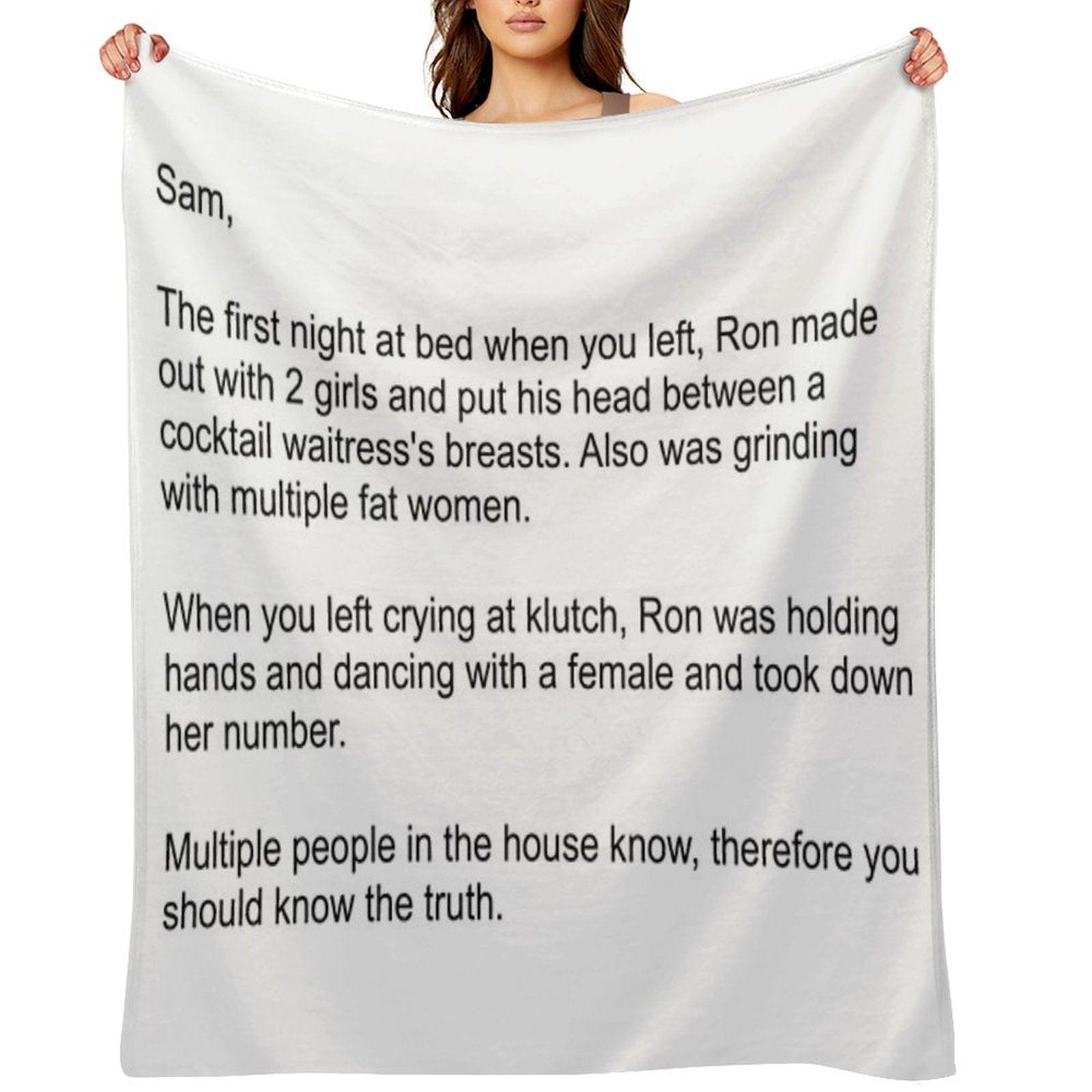 The Note Throw Blanket