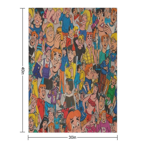 Archie Comics Collage Durable Throw Blanket