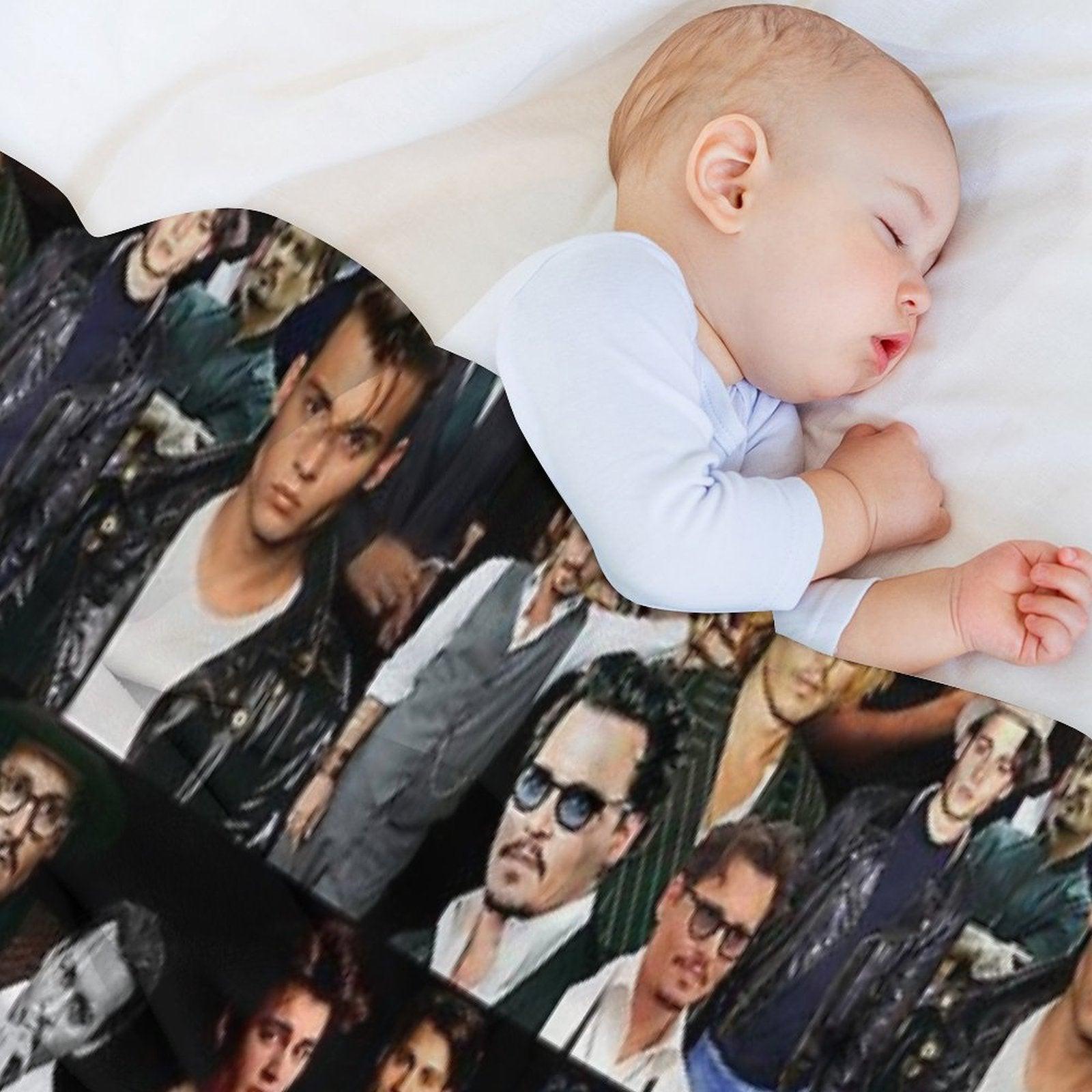 Johnny Depp Sexy Collage Throw Blanket