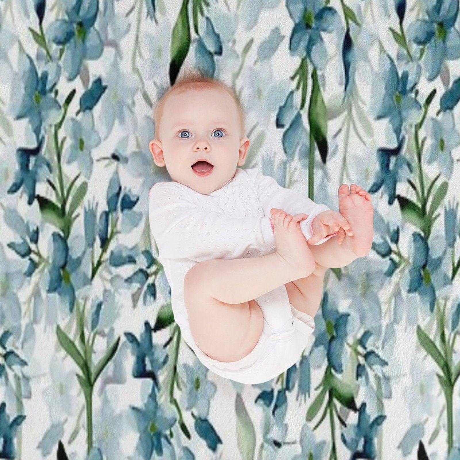 Blue Branches Throw Blanket