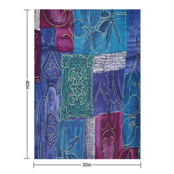 Flowers Abstract Velvety-soft Throw Blanket