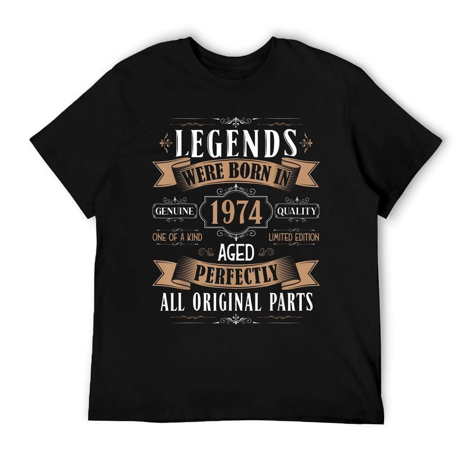 Legends Born In 1974 51st Birthday 51 Years Old Bday Men T-Shirt