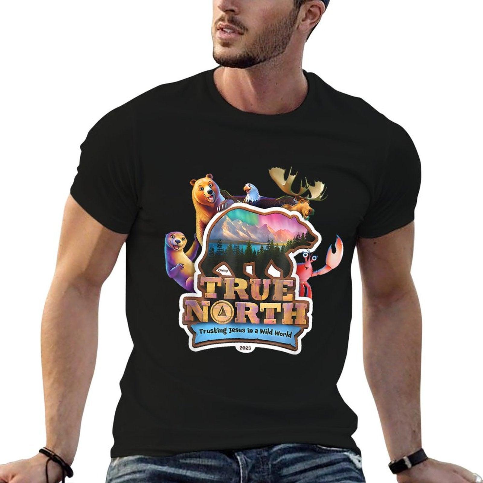 True North VBS 2025 Trusting Jesus Wilderness Christian  Cotton T-Shirt
