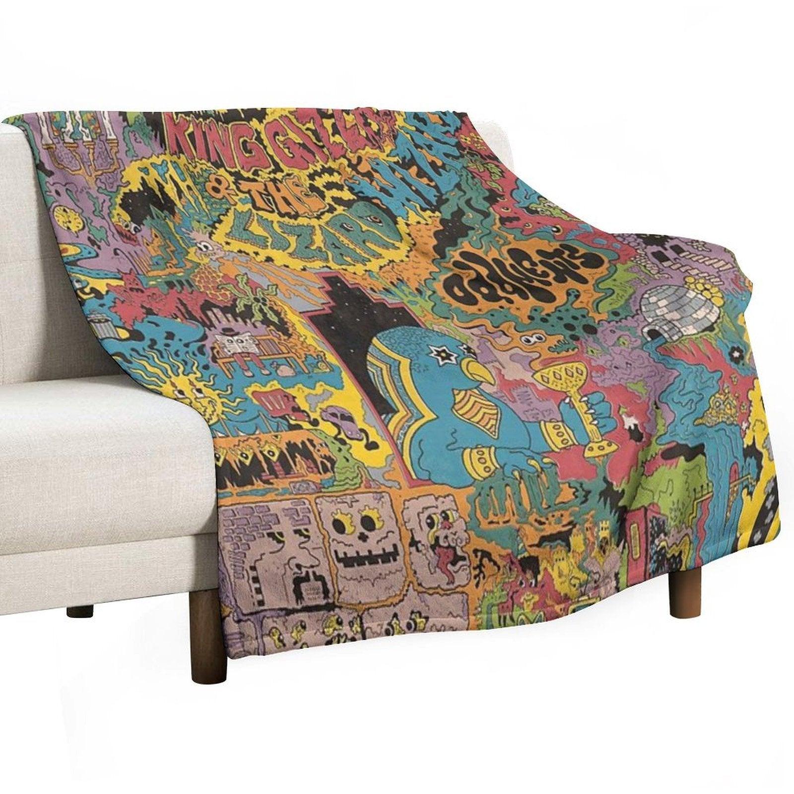 The Oddments King Gizzard Throw Blanket