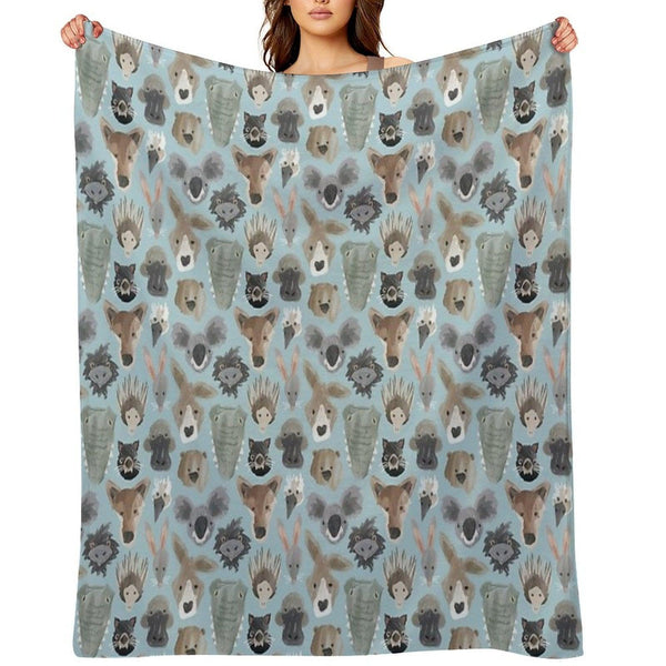 Dusky Outback Throw Blanket