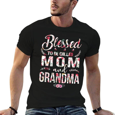 Blessed To Be Called Mom And Grandma Floral Mother's Day T-Shirt