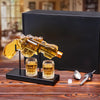 Classic Revolver Whiskey Decanter Set