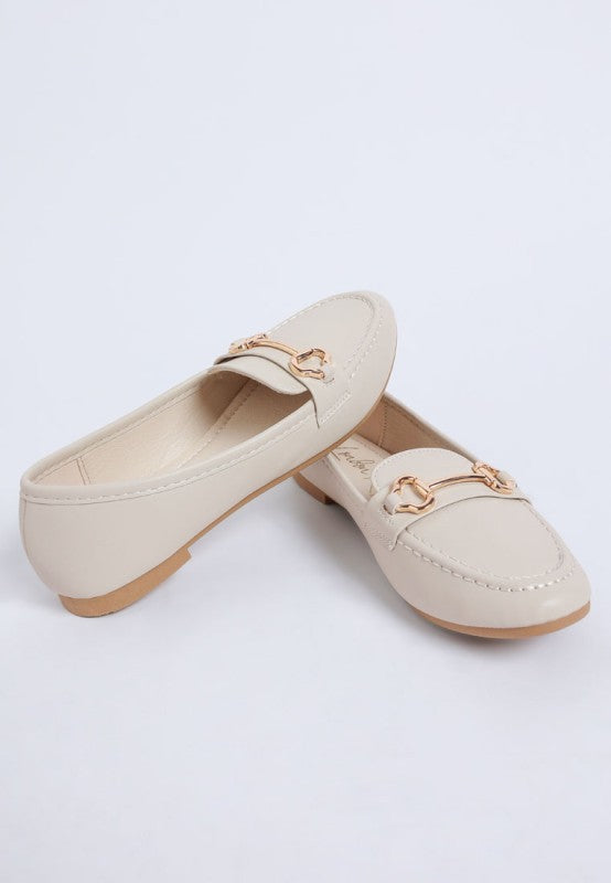 Pingle Horsebit Faux Leather Loafers