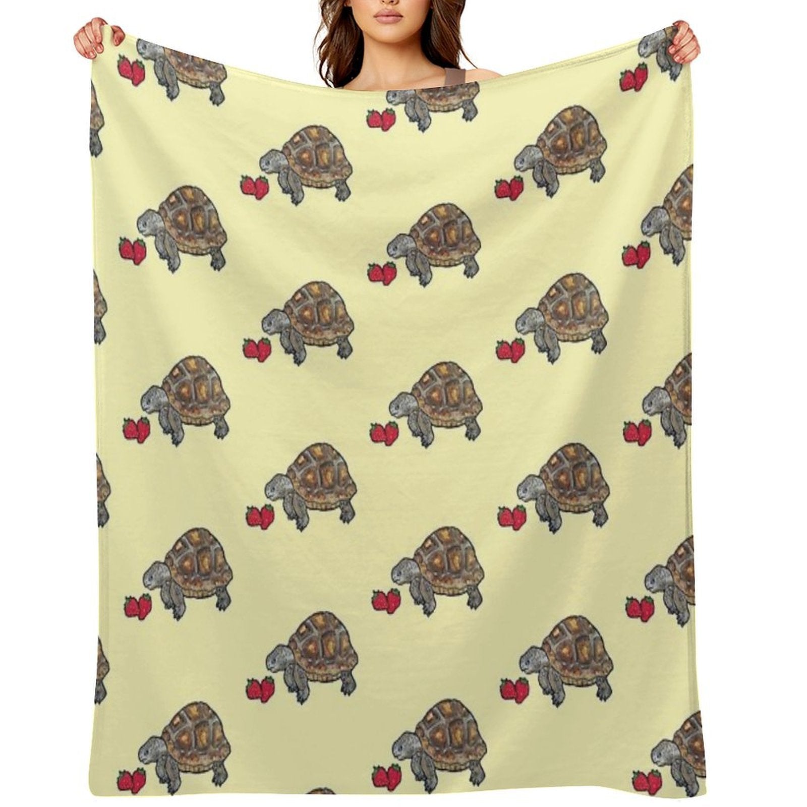 Happy Tortoise Sustainable Throw Blanket