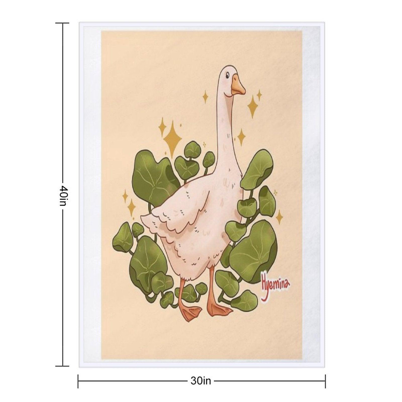 Plant Goose Throw Blanket