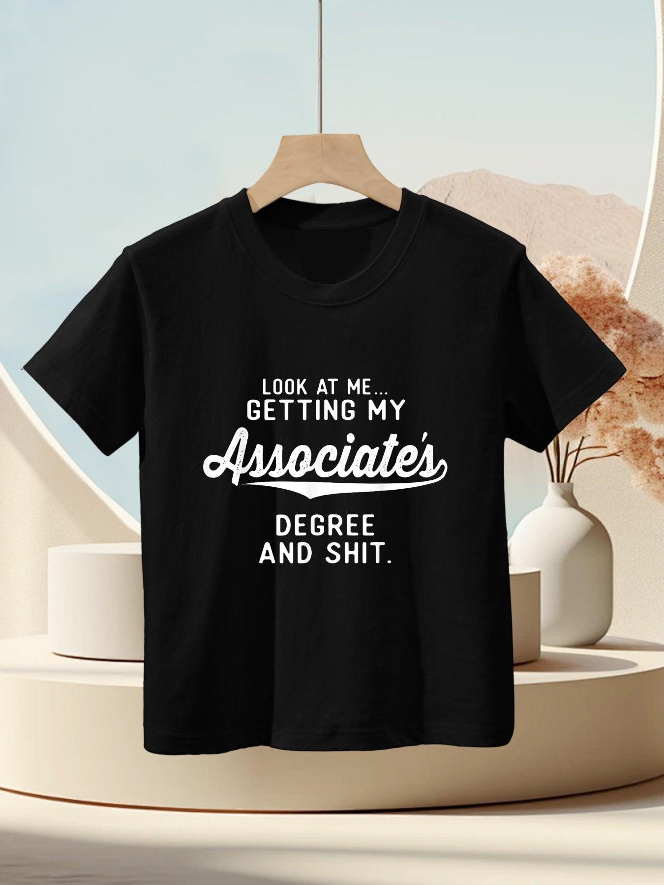 College Graduation Gifts Him Her Getting Associate's Degree Kids T-Shirt