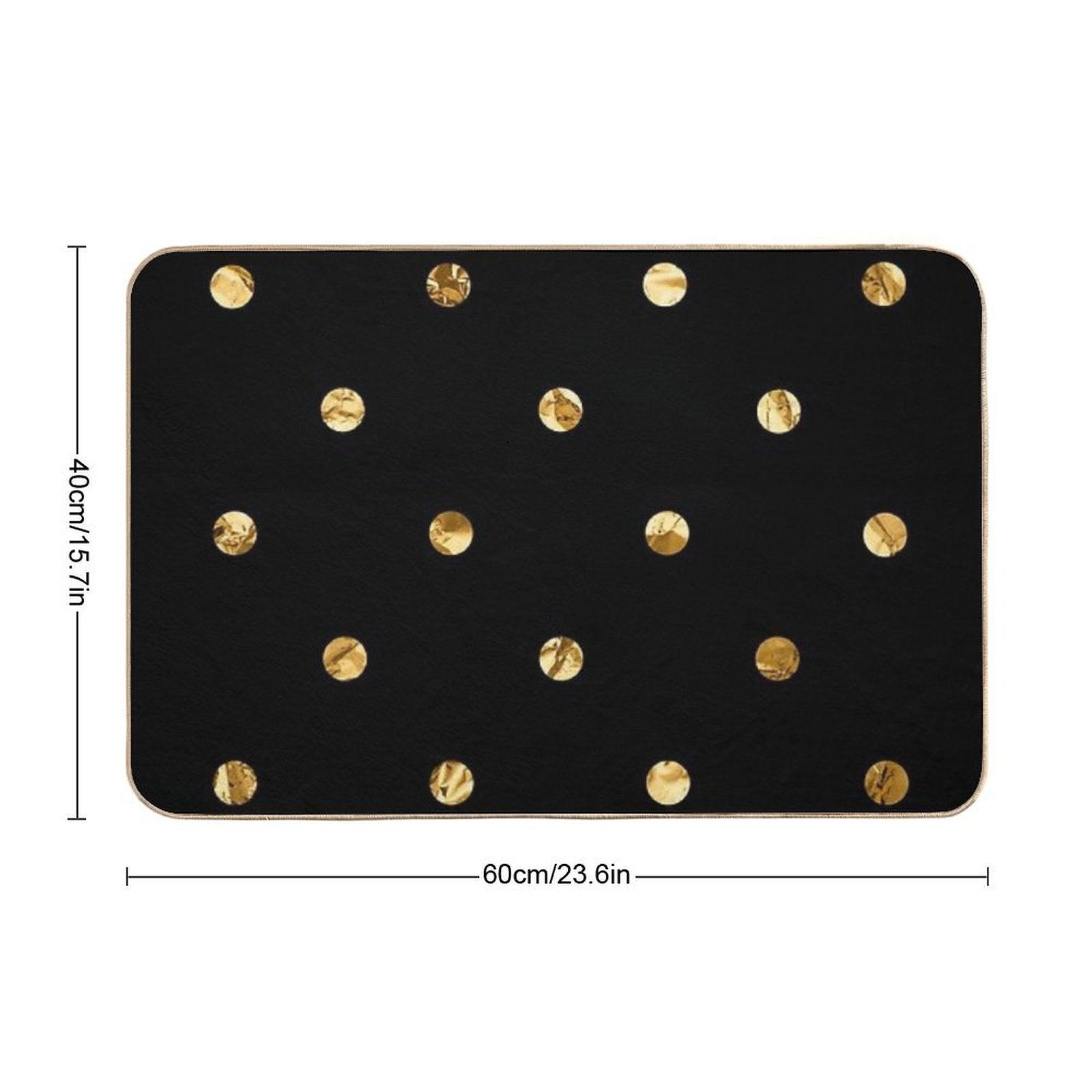 Black & Luxe Confetti Bath Mat