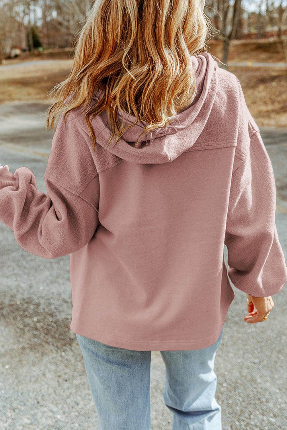 Zip-Up Drawstring Hooded Jacket for Men and Women