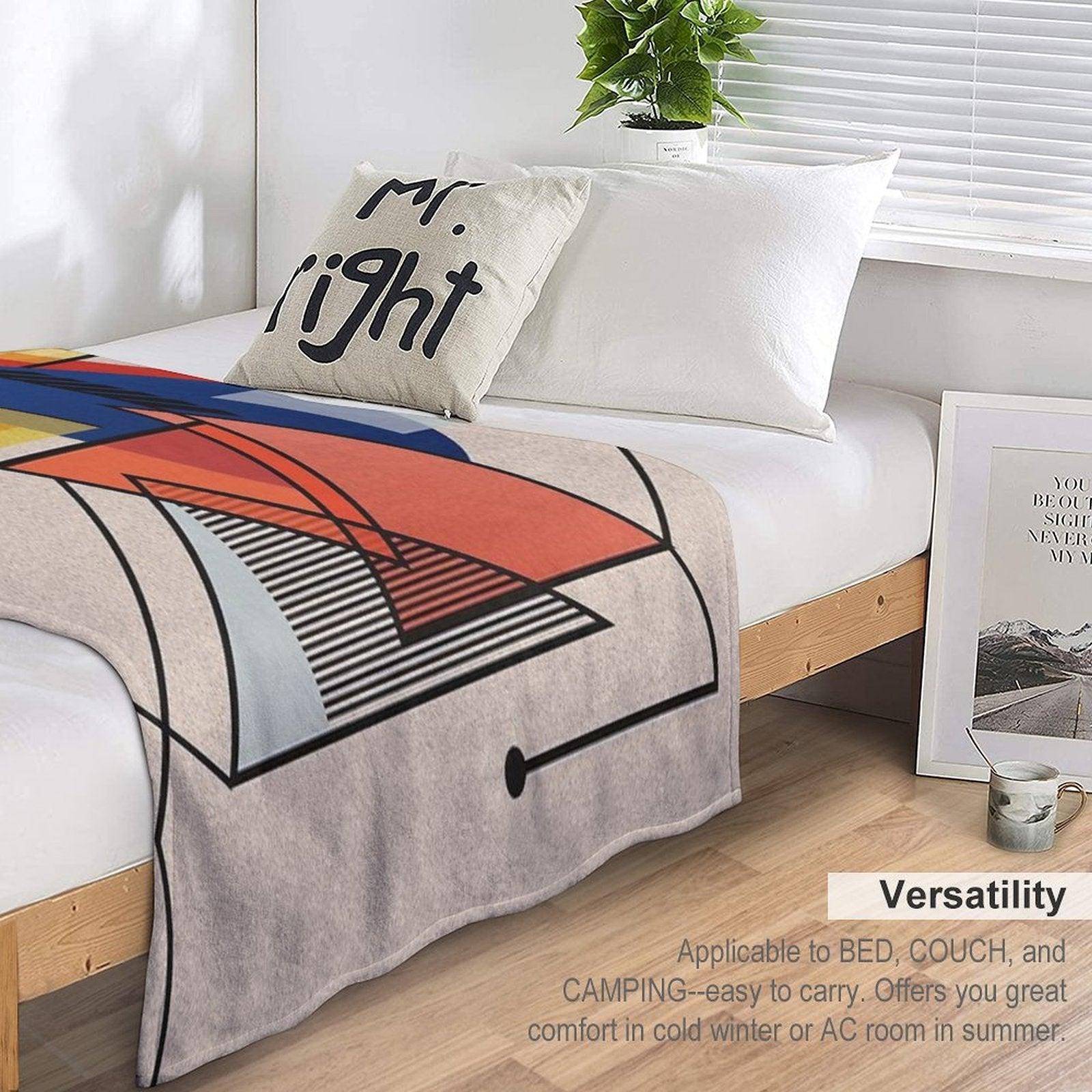 Midcentury Modern Abstraction Throw Blanket
