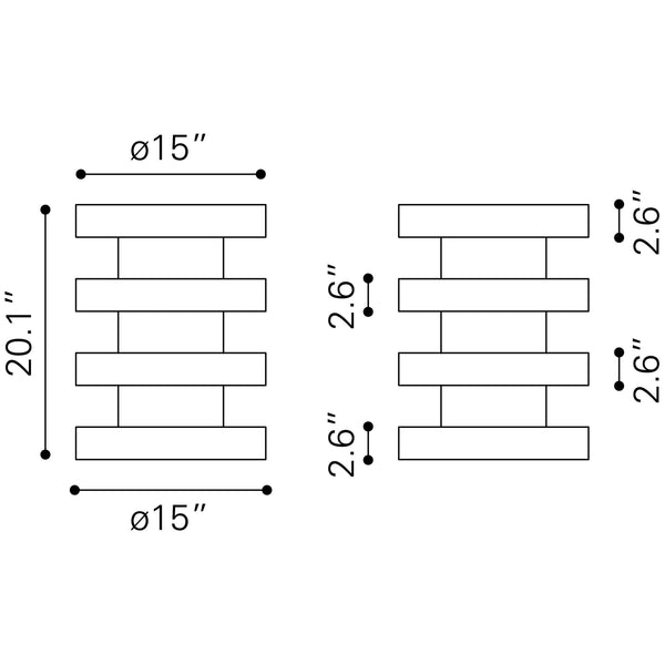 Marigot Side Table Walnut