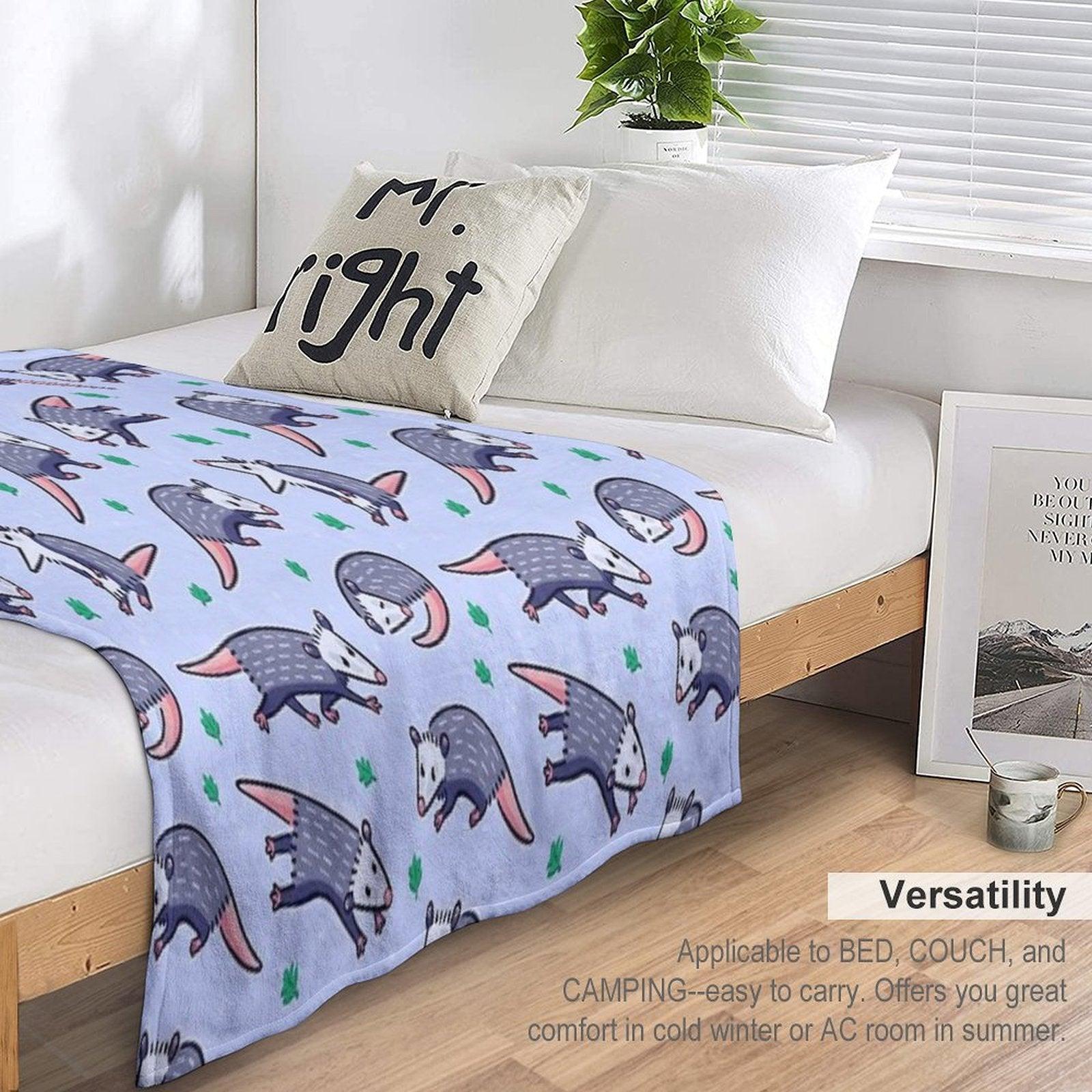 Opossum Pattern 2 Throw Blanket