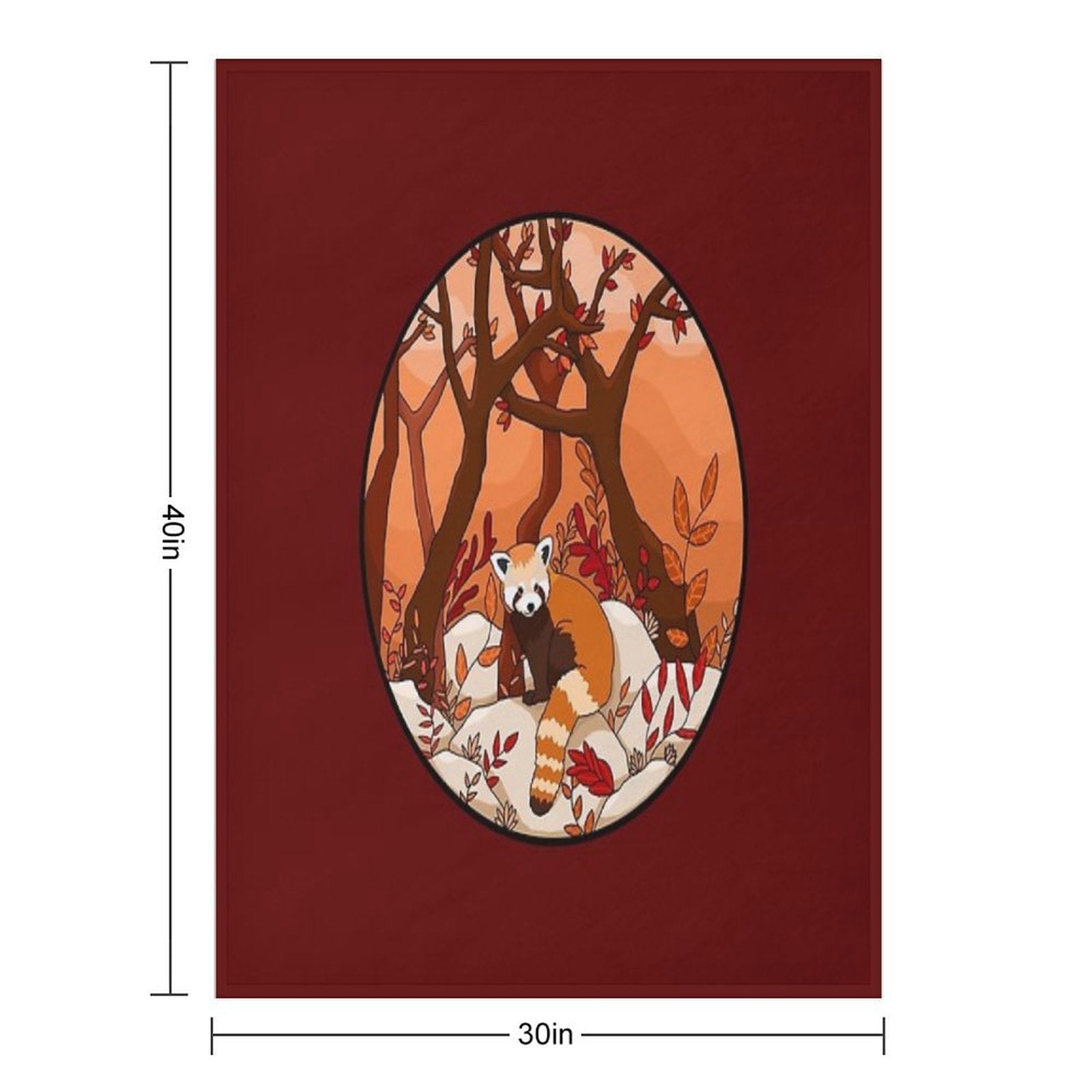 Little Red Panda Comfort Throw Blanket