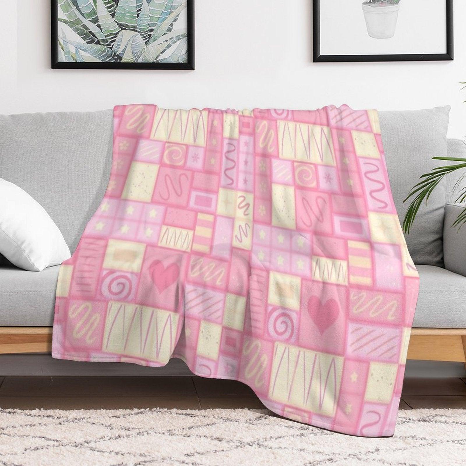 Strawberry Chocolate Throw Blanket