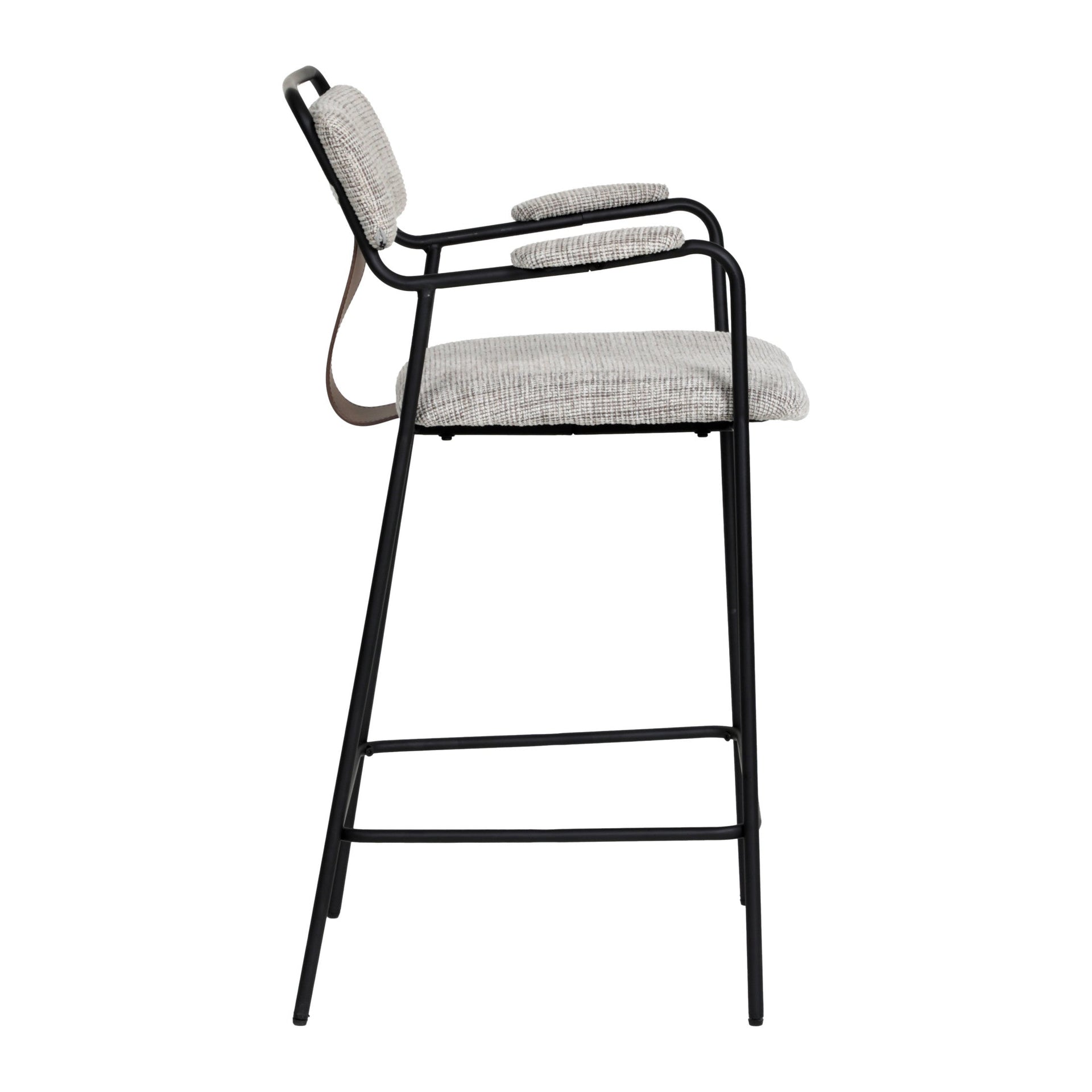 Couva Counter Stool (Set of 2) Gray Tweed