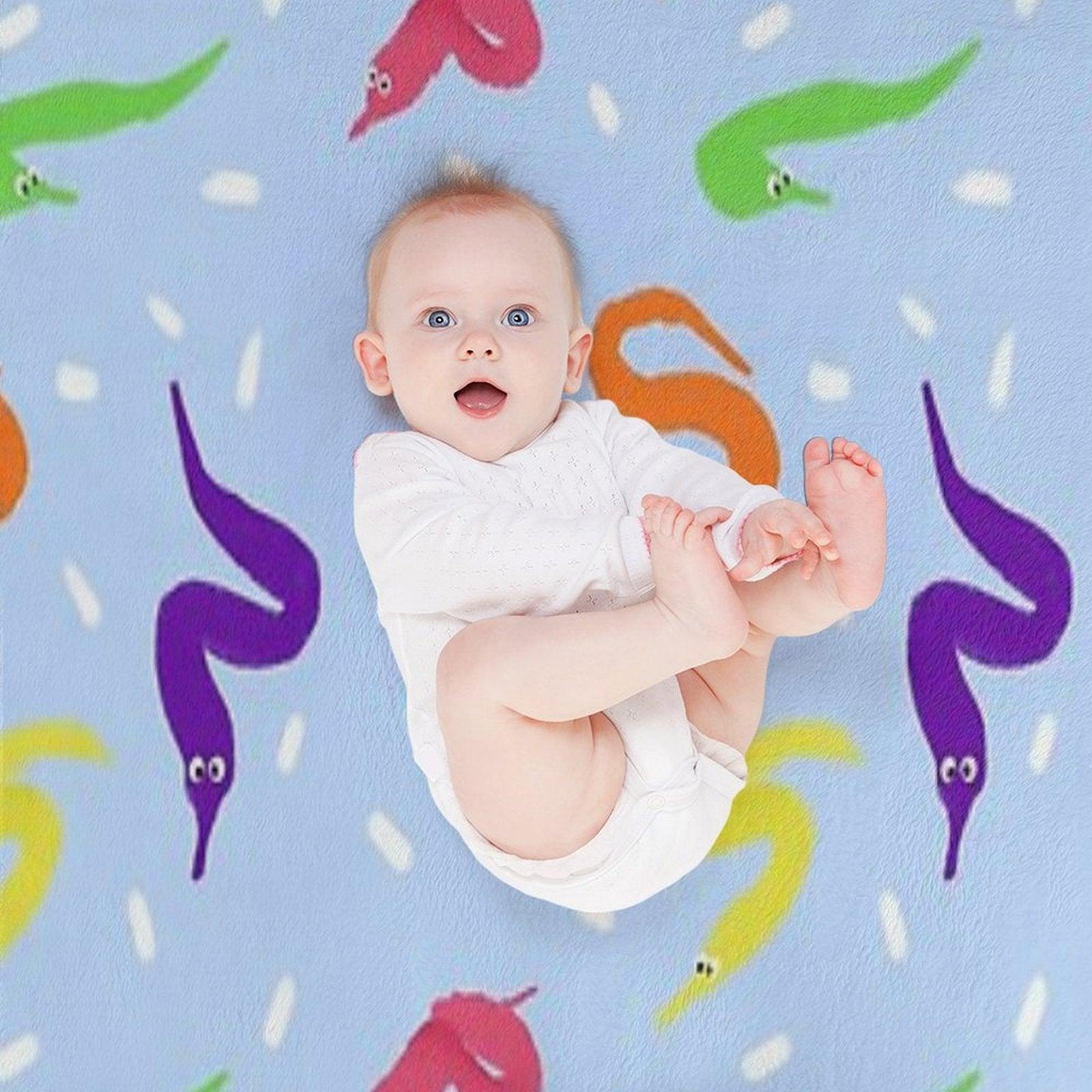 Worm on A String Babey! Throw Blanket