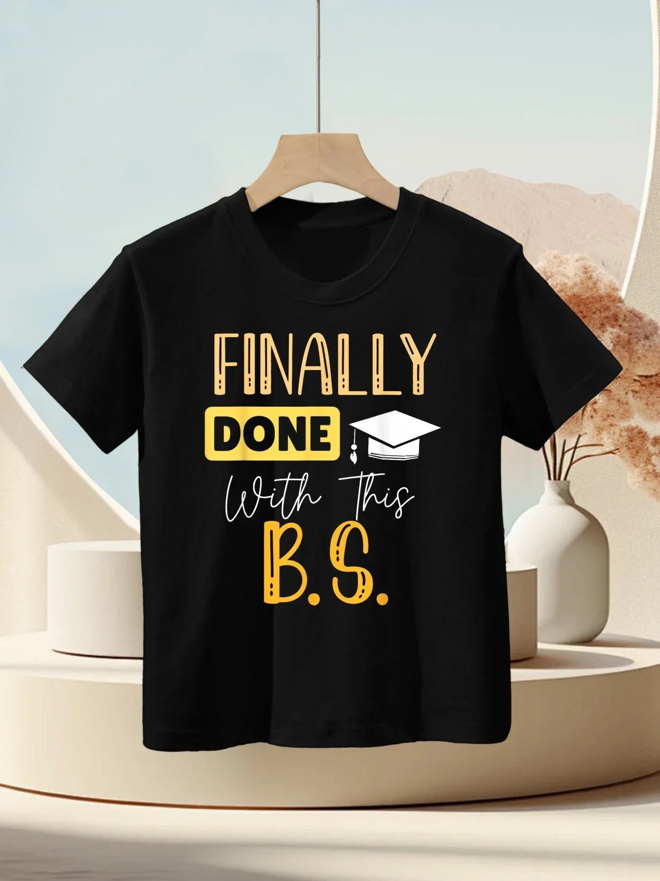 Finally Done With This Bs Bachelor's Bachelor Graduation Kids T-Shirt