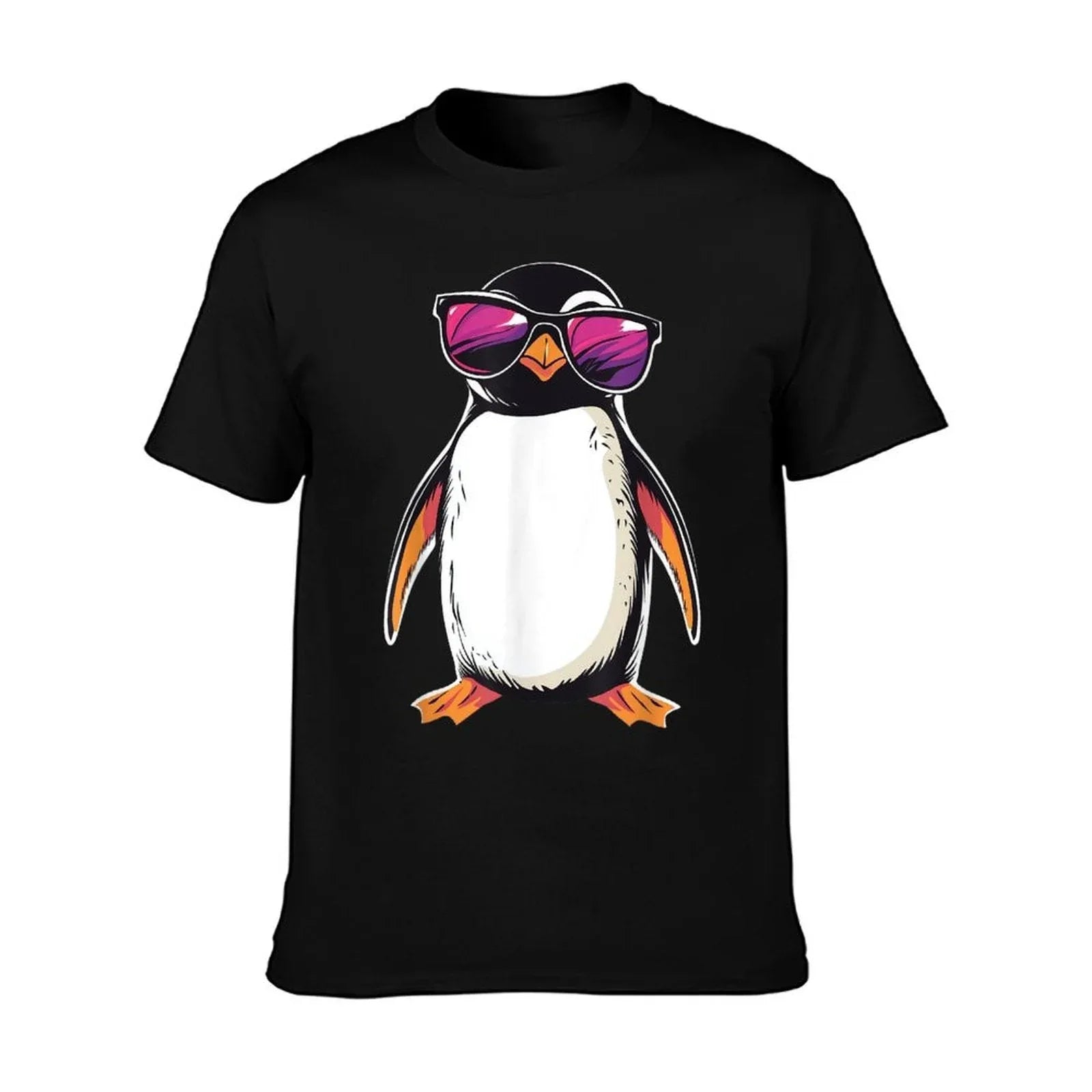 Penguin Wearing Sunglasses Bird Funny Graphic T-Shirt