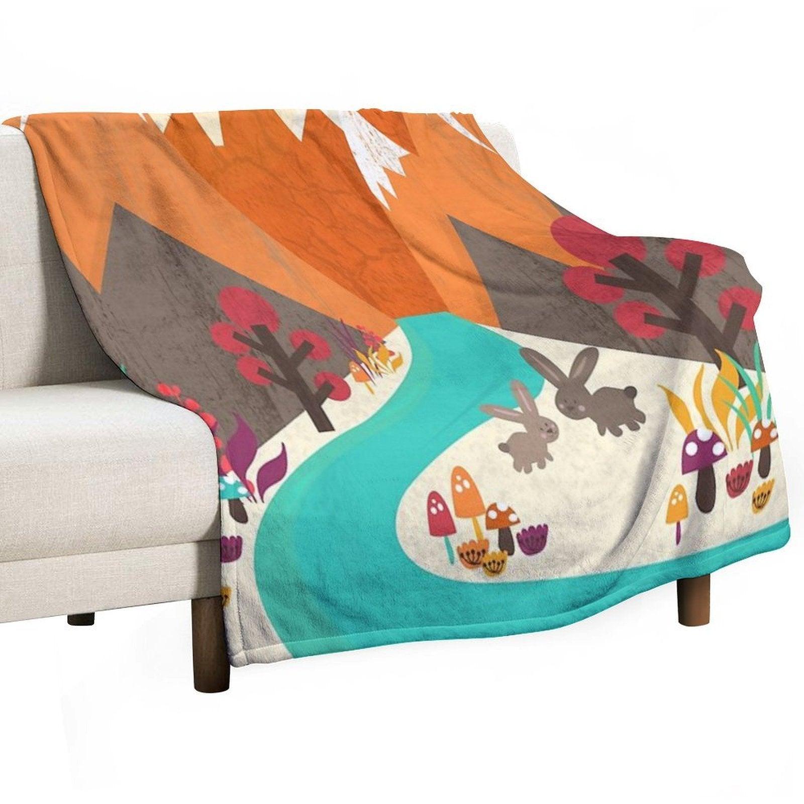 April Throw Blanket