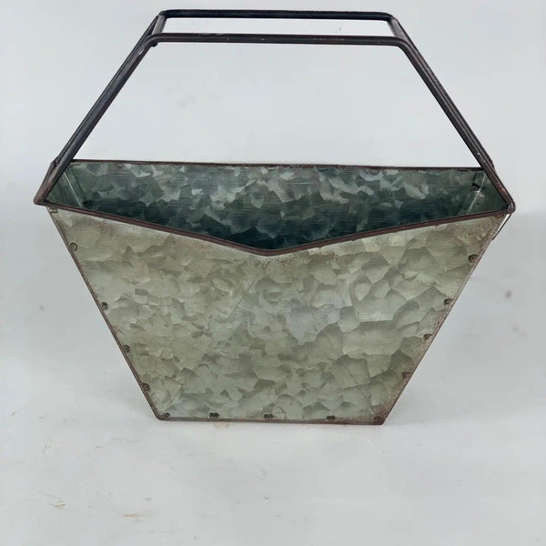 Galvanized Zinc Desktop Planter VagabondVintage