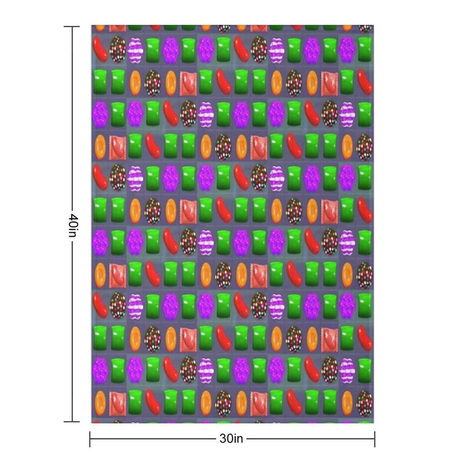 Candy Combo Candy Crush Throw Blanket
